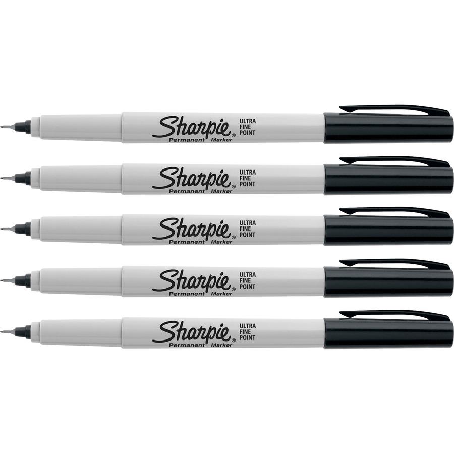 Sharpie Ultra Fine Point Permanent Marker - Ultra Fine Marker Point - 0.2 mm Marker Point Size - Black - 5 / Pack. Picture 2