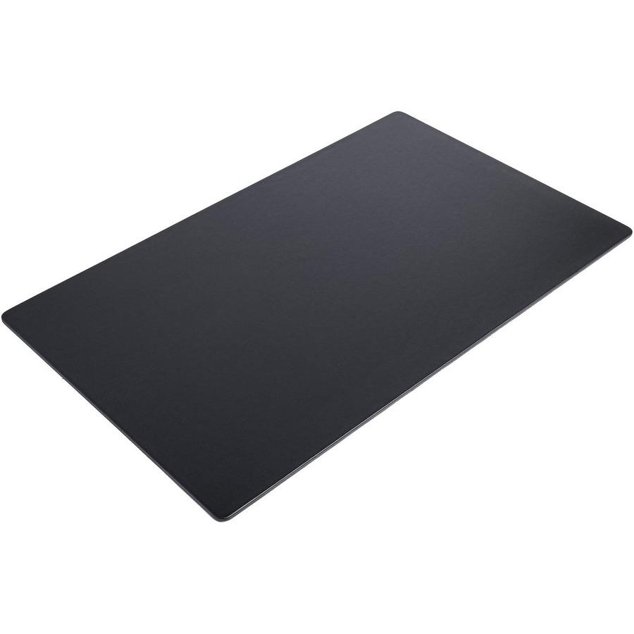 Dacasso Desk Mat - Black Leatherette - Rectangle - 30" Width x 19" Depth - Felt - Leatherette - Black. Picture 10