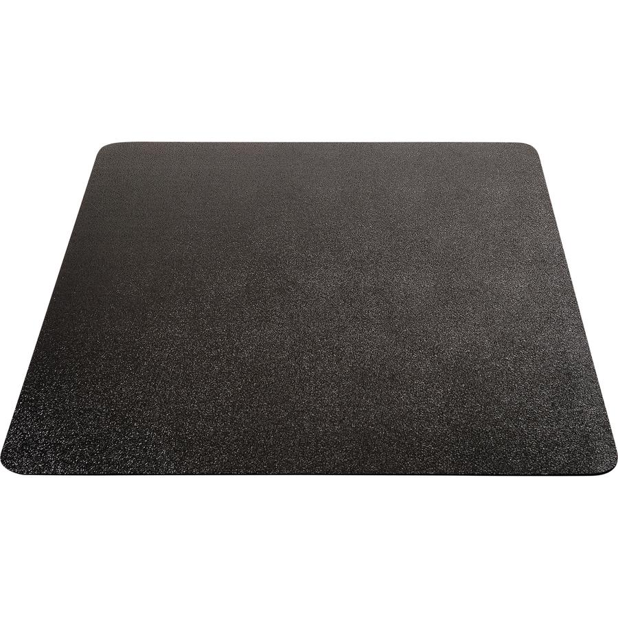 Deflecto Black EconoMat for Carpet - Floor, Office, Carpeted Floor, Breakroom - 60" Length x 46" Width - Rectangular - Vinyl - Black - 1Each. Picture 5