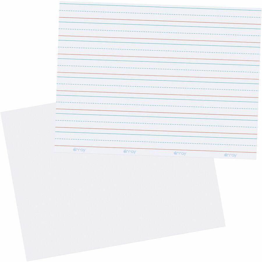 GoWrite! Dry Erase Learning Board - Dry-erase, Two-Sided, 3/4" Rule/Plain - 11" Width x 8.25" Height - White Surface - Rectangle - No - 30 / Pack. Picture 10