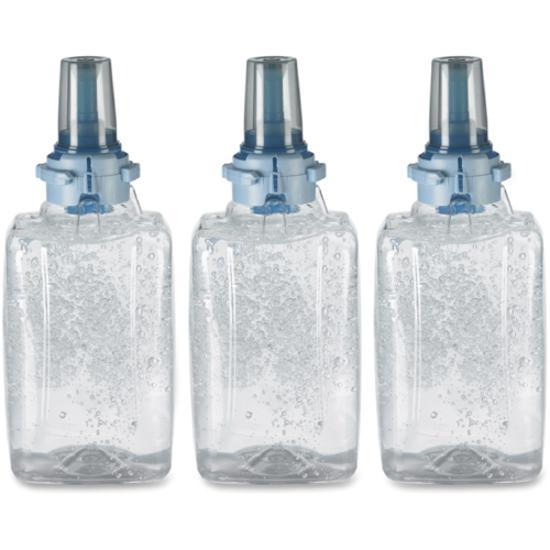 PURELL&reg; Hand Sanitizer Gel Refill - Fragrance-free Scent - 40.6 fl oz (1200 mL) - Push Pump Dispenser - Kill Germs - Skin, Hand - Clear - Dye-free, Fragrance-free, Durable - 3 / Carton. Picture 6