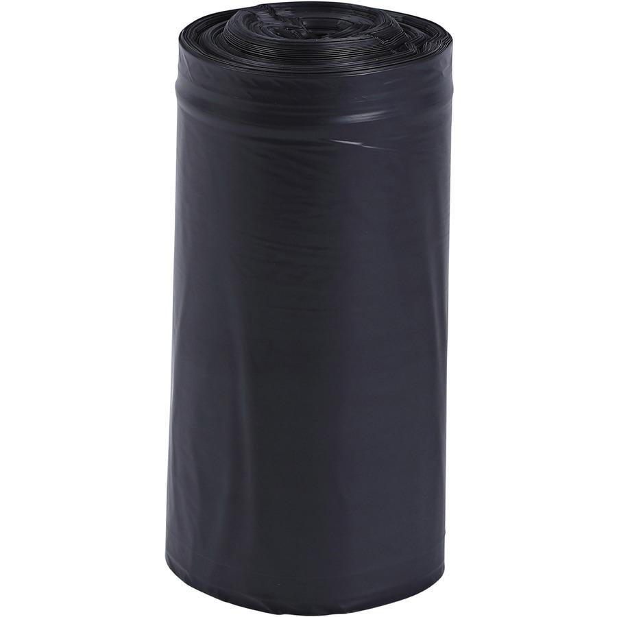 Genuine Joe Slim Jim 23-gallon Can Liners - Medium Size - 23 gal Capacity - 28.50" Width x 43" Length - Low Density - Black - 1/Carton - 150 Per Box - Office Waste, Food - Recycled. Picture 10