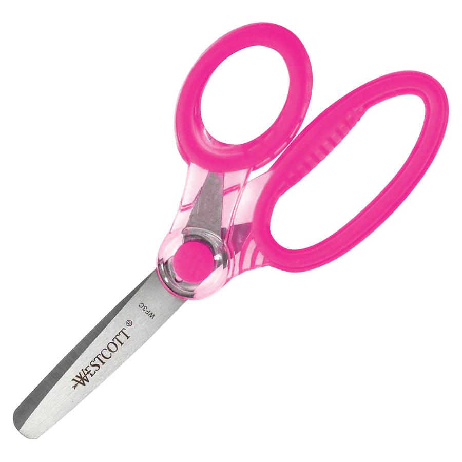 Westcott X-RAY Kids Scissors - 2" Cutting Length - 5" Overall Length - Straight-left/right - Stainless Steel - Round Tip - Bright Assorted - 1 / Each. Picture 6