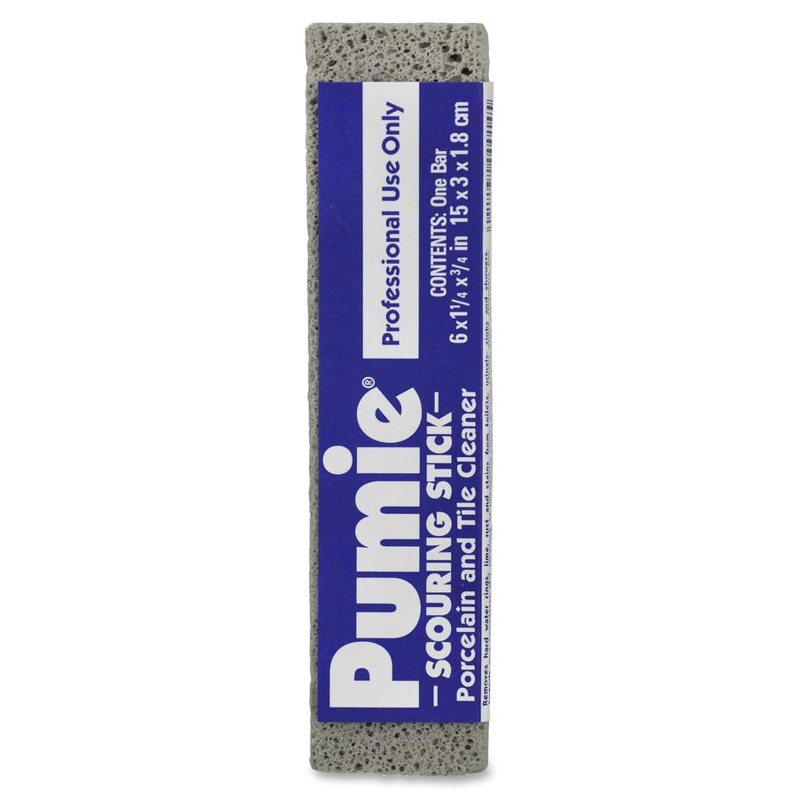 U.S. Pumice US Pumice Co. Heavy Duty Pumie Scouring Stick - For Multipurpose - 12 / Pack - Heavy Duty - Gray. Picture 3