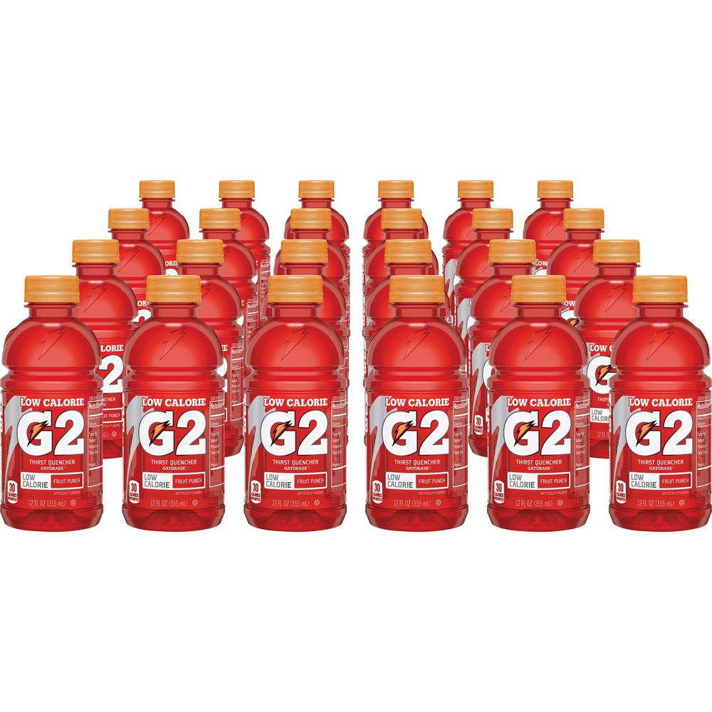 Gatorade Fruit Punch Low-Calorie Sports Drinks - 12 fl oz (355 mL) - Bottle - 24 / Carton. Picture 2