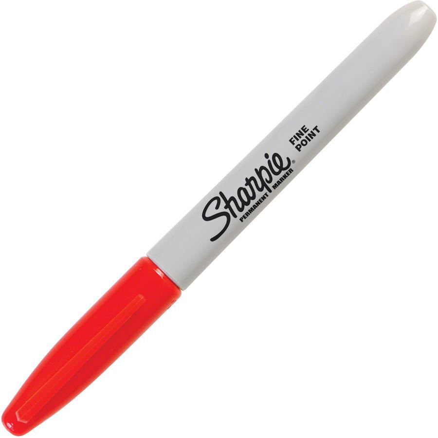 Sharpie Pen-style Permanent Marker - Fine Marker Point - Red Alcohol Based Ink - 36 / Pack. Picture 2