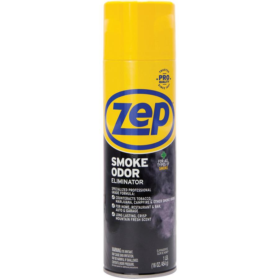 Zep Professional Strength Smoke Odor Eliminator - Aerosol - 16 oz - Crisp Mountain Fresh - 12 / Carton - Odor Neutralizer. Picture 3