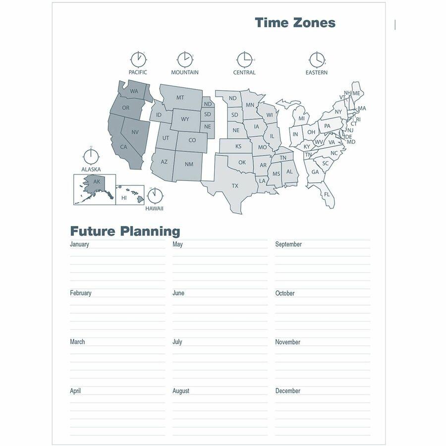 House of Doolittle House of Doolittle Professional 2-year Weekly Planner - Professional - Weekly - 24 Month - January 2024 - December 2024 - 7:00 AM to 8:45 PM - Half-hourly - 1 Week Double Page Layou. Picture 9