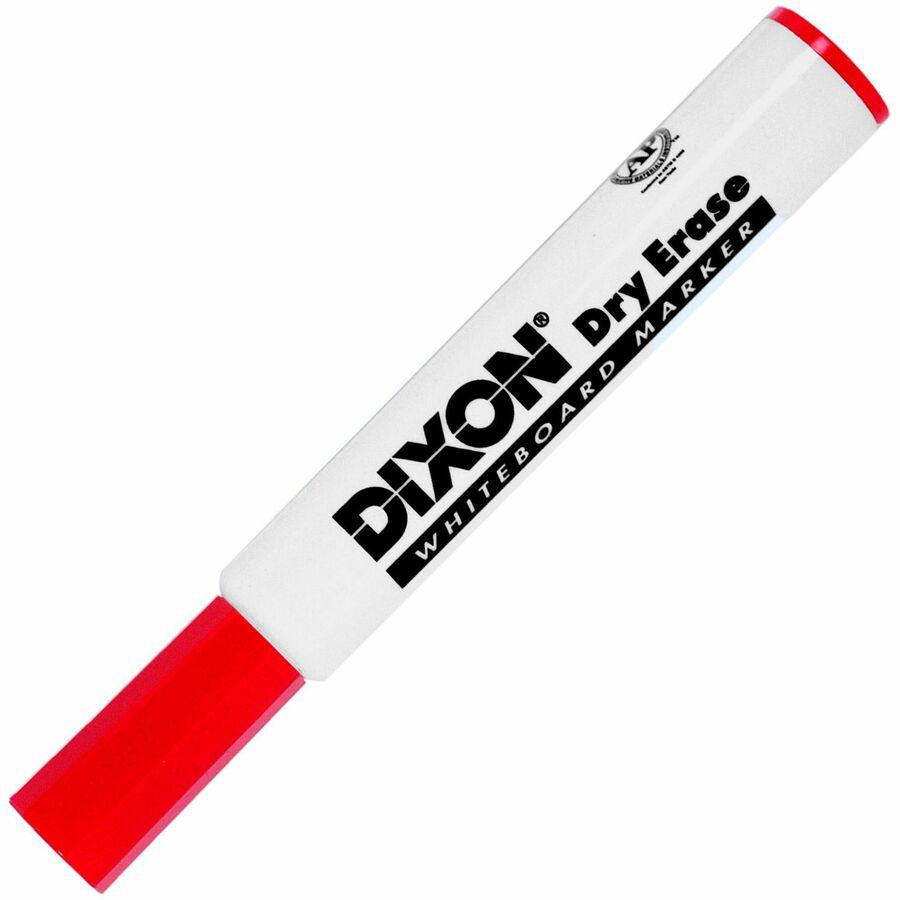 Ticonderoga Dry Erase Markers - Broad, Fine Marker Point - Chisel Marker Point Style - Red - 1 Dozen. Picture 6