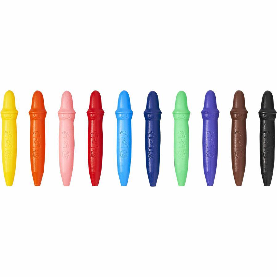 Prang be-be Jumbo Crayons - Assorted - 10 / Set. Picture 8