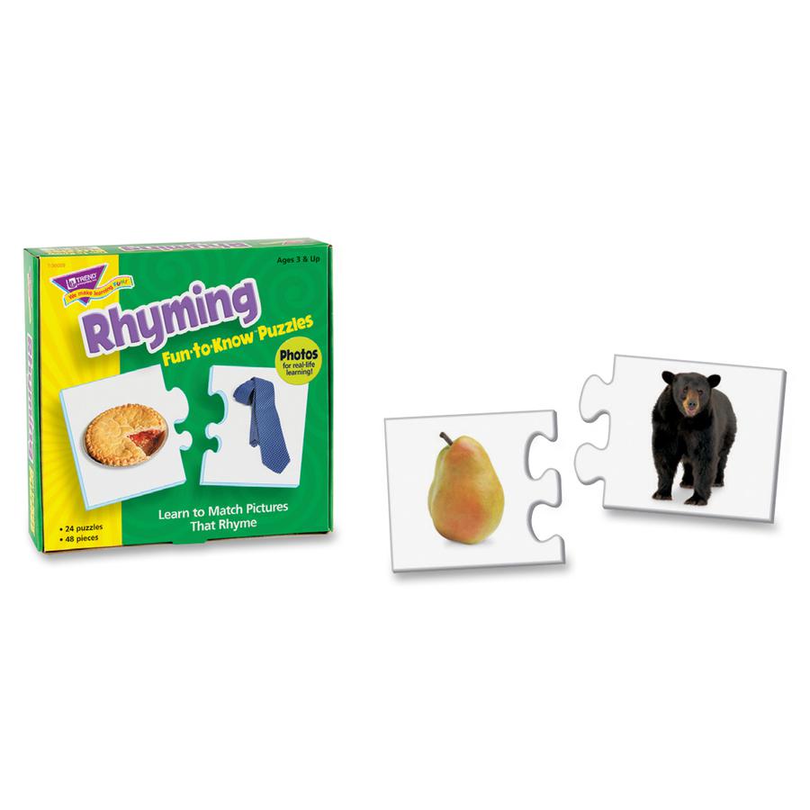 Trend Rhyming Puzzle Set - 3+48 Piece. Picture 3