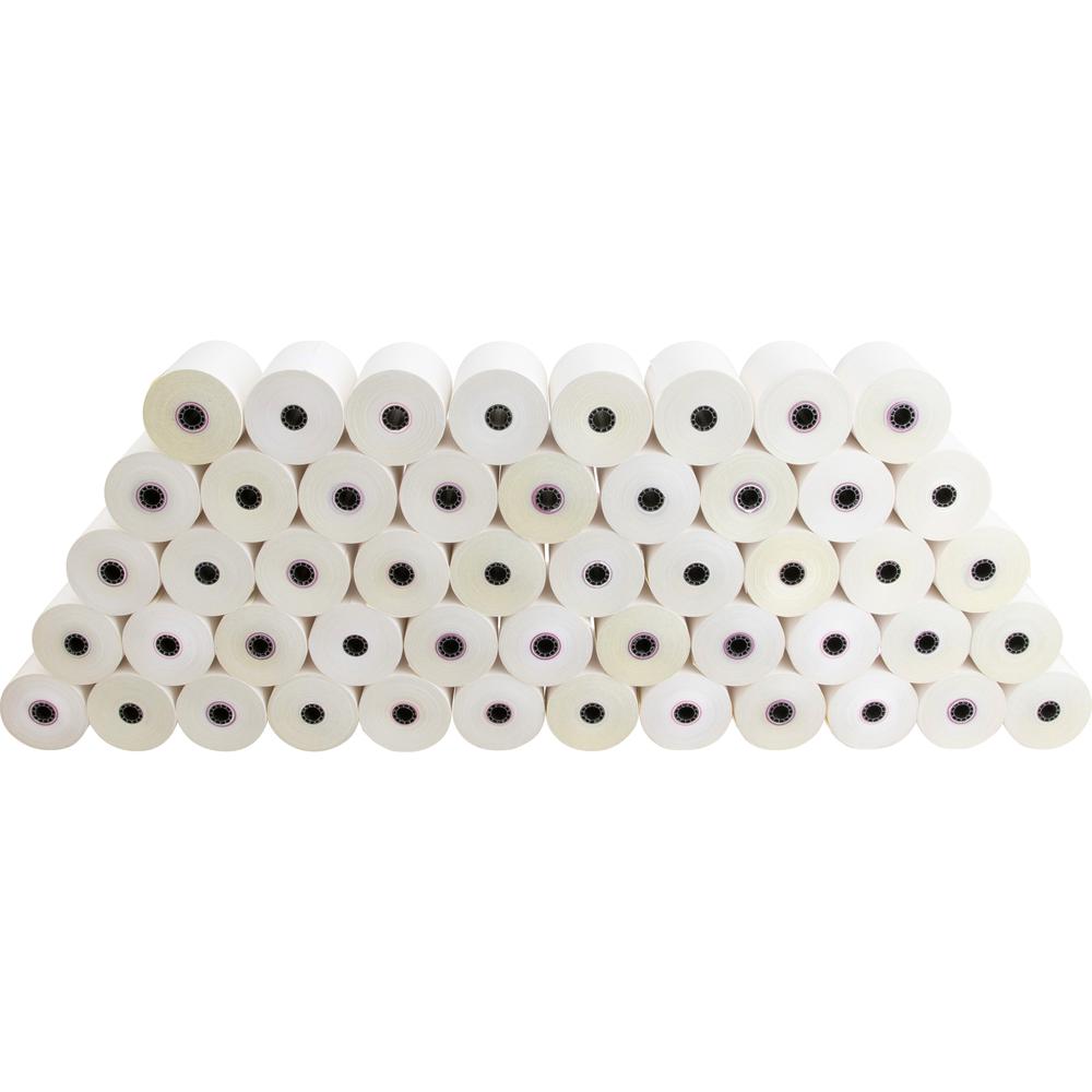 Business Source 2-part Carbonless Cash Register Rolls - 3" x 90 ft - 50 / Carton - Sustainable Forestry Initiative (SFI) - White. Picture 3