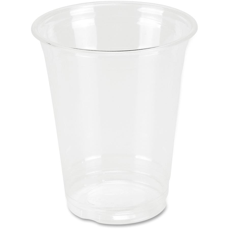 Genuine Joe 12 oz Clear Plastic Cups - 25 / Pack - 20 / Carton - Clear - Plastic - Cold Drink, Beverage. Picture 5
