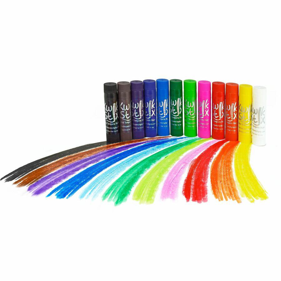 The Pencil Grip Tempera Paint 24-color Mess Free Set - 24 / Set - Assorted, Neon, Metallic. Picture 7
