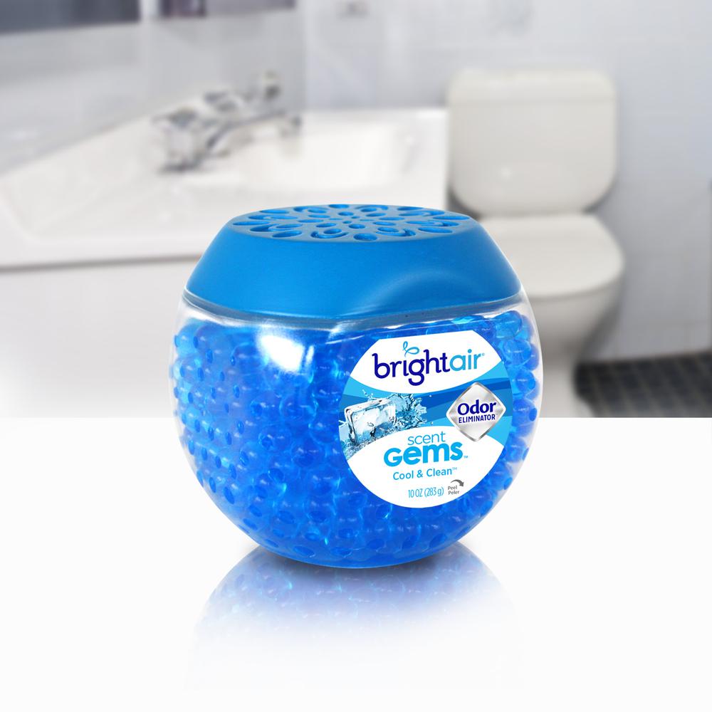 Bright Air Scent Gems Odor Eliminator - Beads - 10 oz - Cool, Clean - 45 Day - 6 / Carton. Picture 4