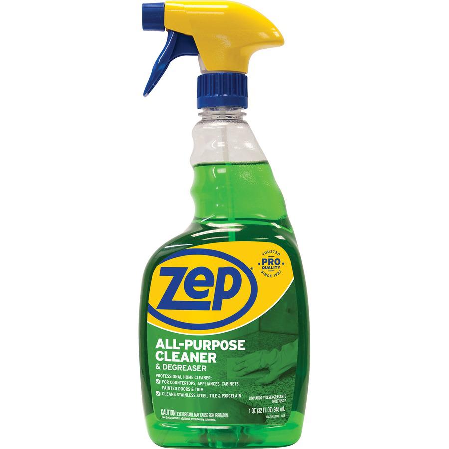 Zep All-Purpose Cleaner/Degreaser - Ready-To-Use - 32 fl oz (1 quart) - 12 / Carton - Green. Picture 3