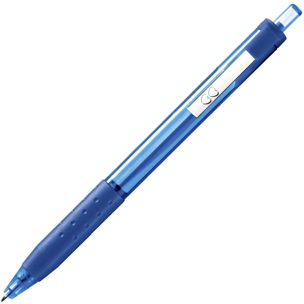 Paper Mate Inkjoy 300 RT Ballpoint Pens - 1 mm Pen Point Size - Retractable - Blue - Blue Barrel - 1 Dozen. Picture 7