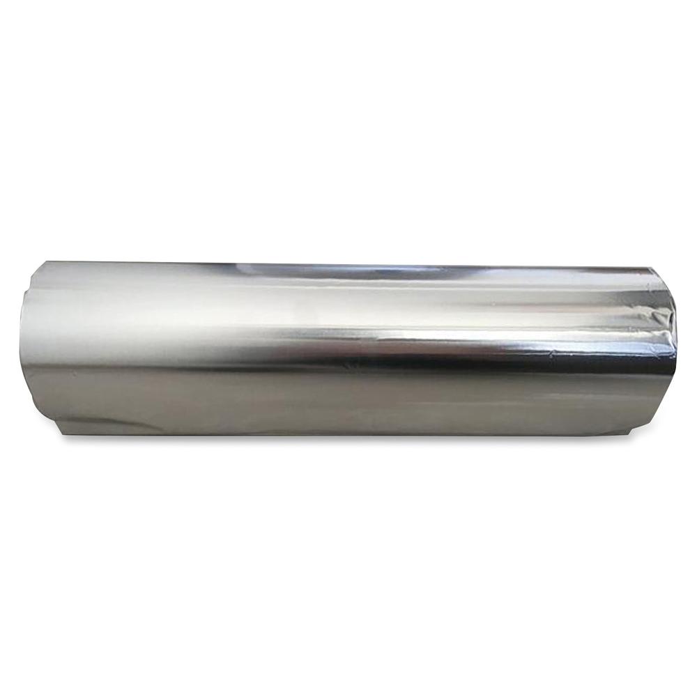 Genuine Joe Heavy-duty Aluminum Foil - 18" Width x 500 ft Length - Heavy Duty, Sturdy, Dispenser, Pliable - Aluminum - Silver - 1Each. Picture 3