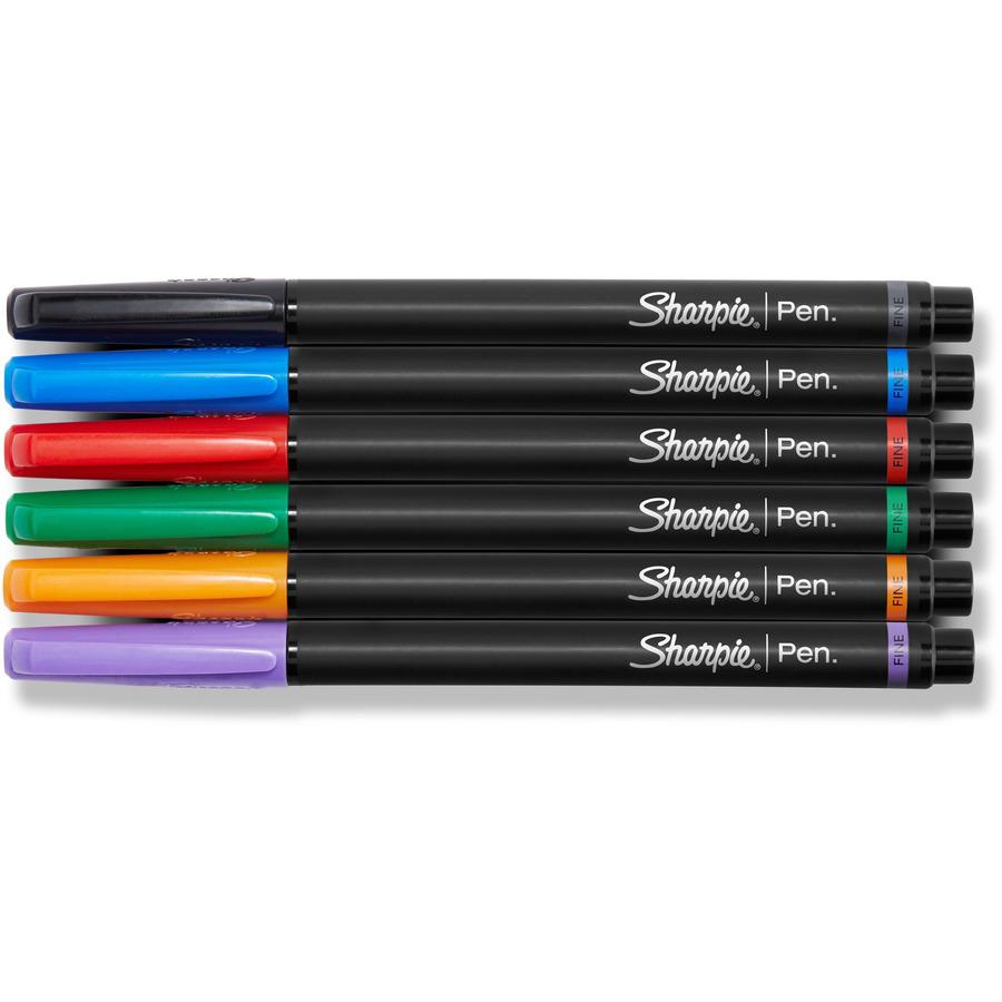 Sharpie Fine Point Pens - Fine Pen Point - Assorted - 6 / Pack. Picture 5
