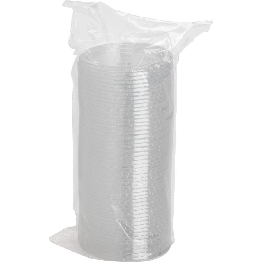 Genuine Joe Portion Cup Lid - 50 / Carton - 50 Per Bag - Transparent, Clear. Picture 9