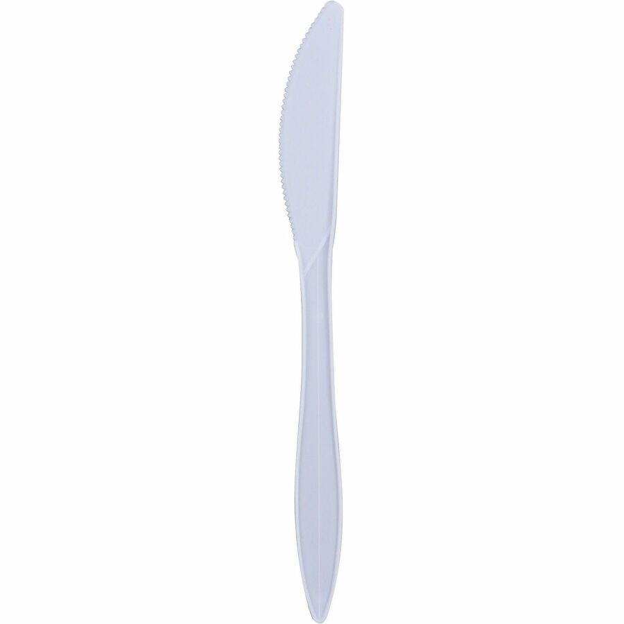 Genuine Joe Individually Wrapped Knife - 1 Piece(s) - 1000/Carton - Knife - 1 x Knife - Disposable - White. Picture 8