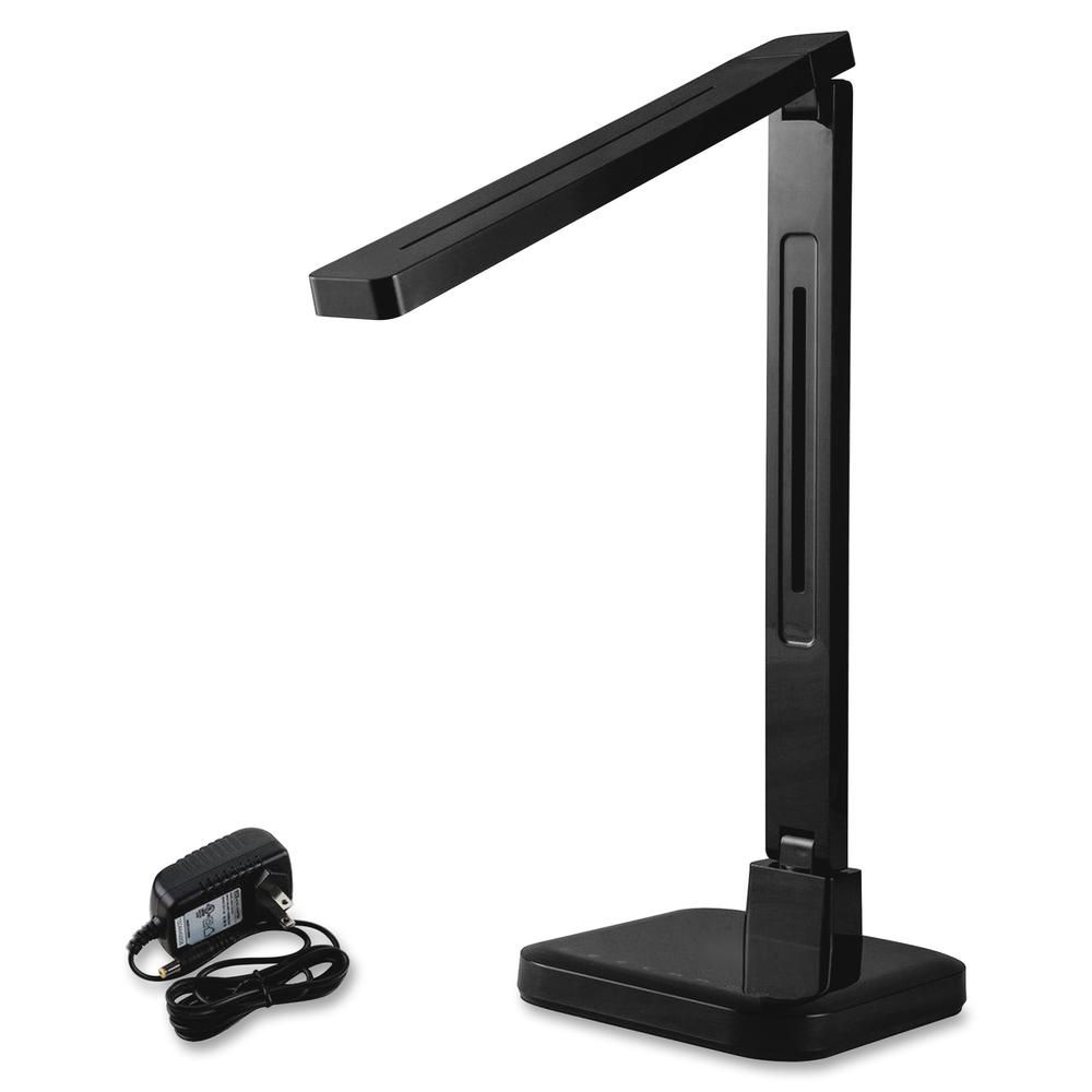 Lorell Smart LED Desk Lamp - LED - Black - Desk Mountable - for Desk, Table. Picture 2