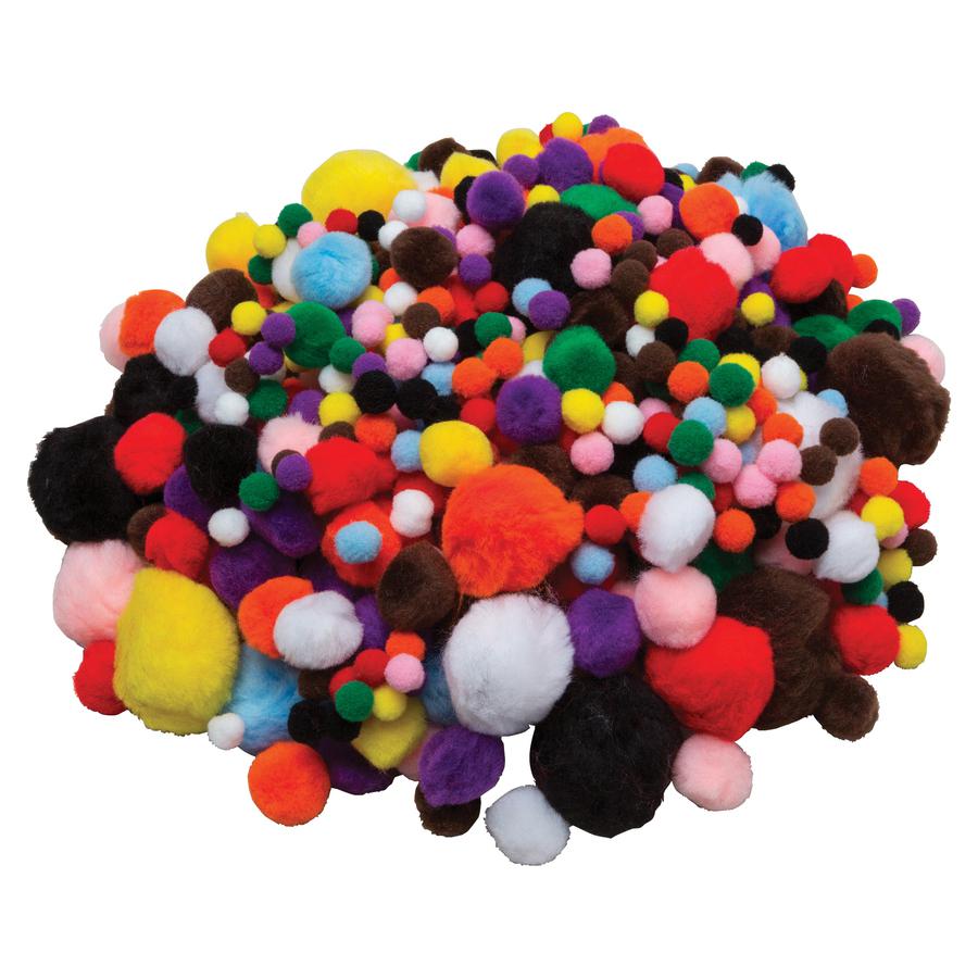 Creativity Street Pom Pons Class Pack - Classroom - Recommended For 3 Year - 300 / Pack - Assorted. Picture 6