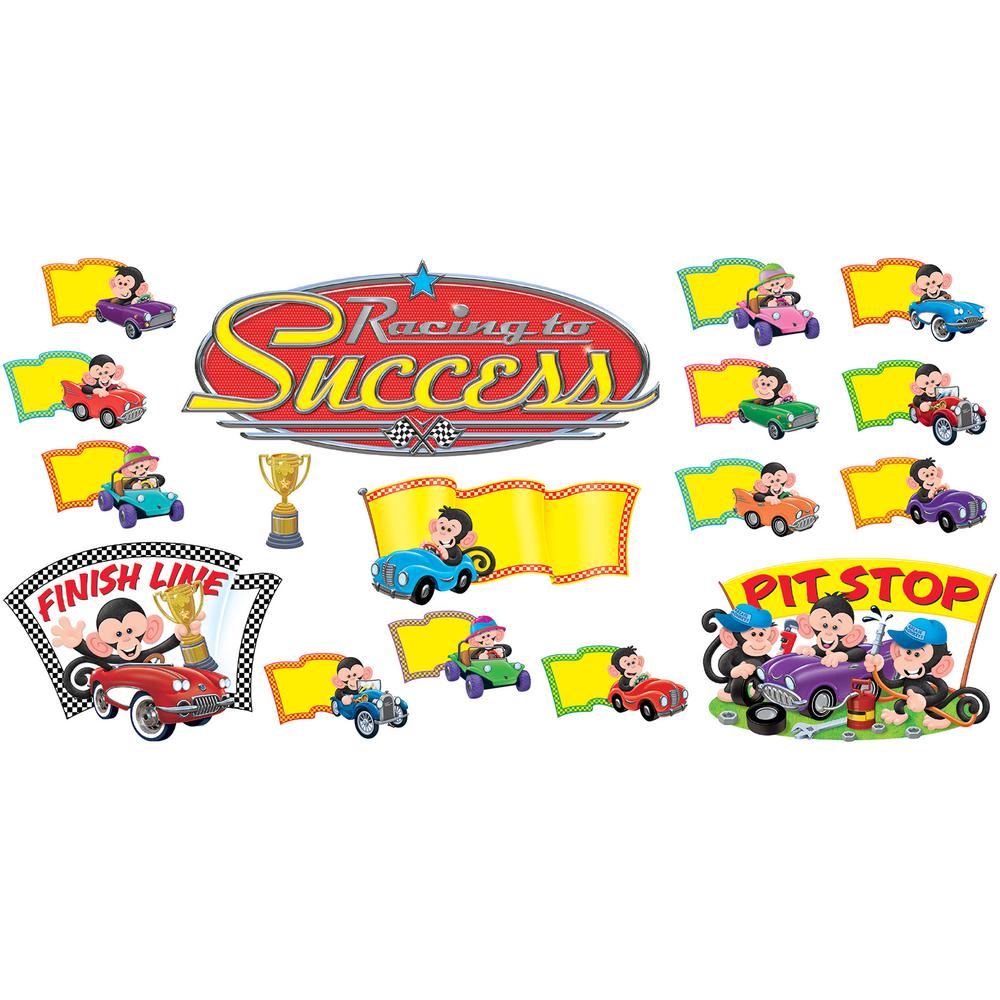 Trend Monkey Racing To Success Bulletin Board Set - 1 Set. Picture 4