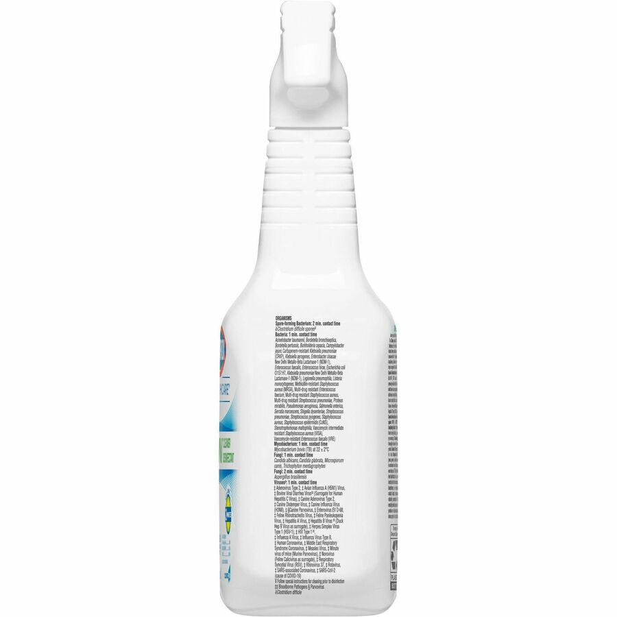 Clorox Healthcare Fuzion Cleaner Disinfectant - Ready-To-Use Spray - 32 fl oz (1 quart) - Bottle - 1 Each - Translucent. Picture 6