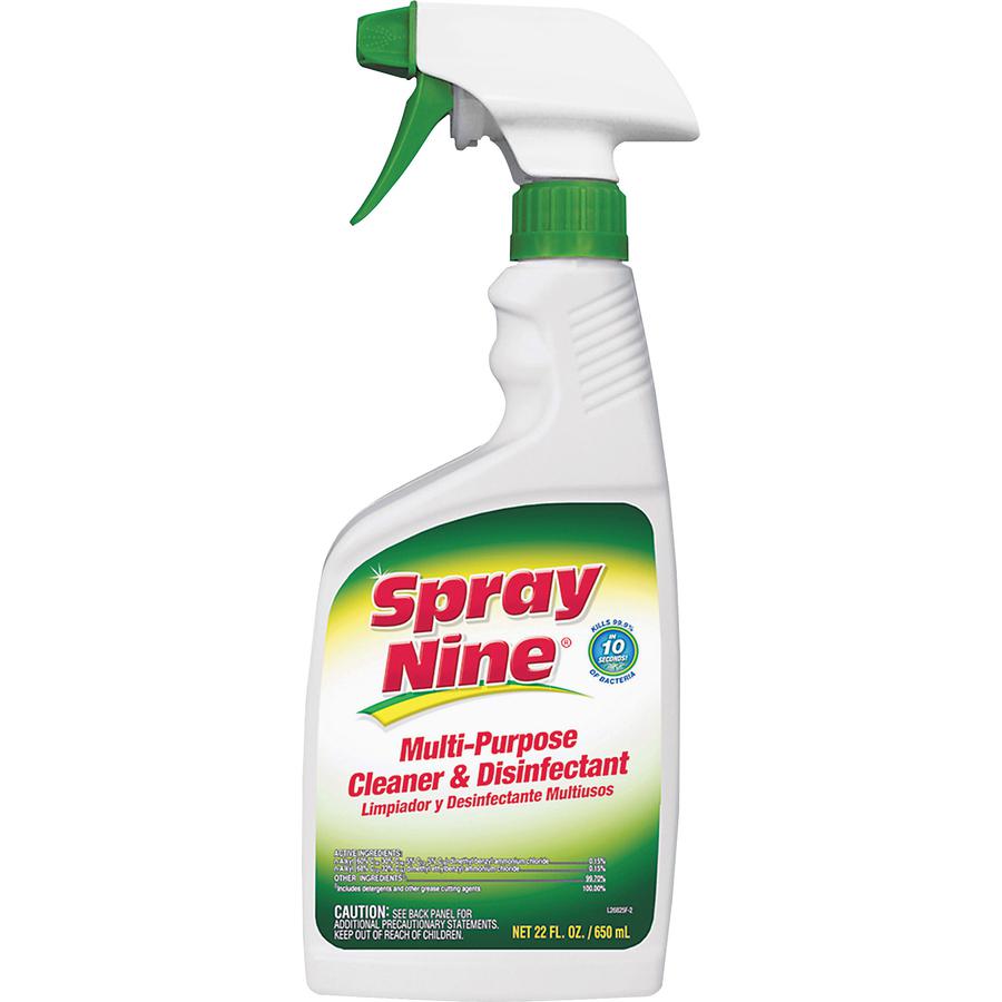 Permatex Heavy-Duty Cleaner/Degreaser w/Disinfectant - 22 fl oz (0.7 quart)Bottle - 6 / Bundle - Disinfectant - Clear. Picture 5