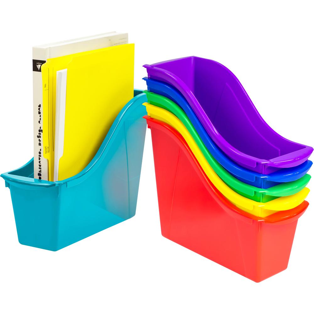 Small Book Bin, Assorted Color, Set of 6. Picture 6