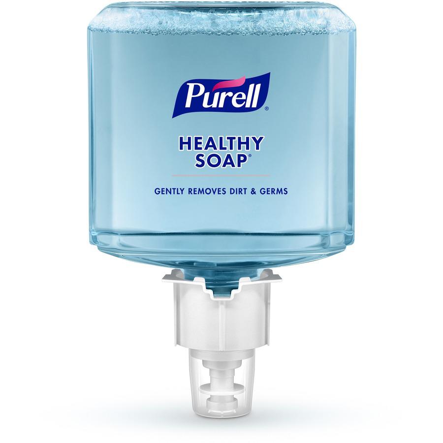 PURELL&reg; ES6 HEALTHY SOAP&trade; Fresh Scent Foam - Fresh ScentFor - 40.6 fl oz (1200 mL) - Dirt Remover, Kill Germs - Skin - Moisturizing - Blue - Dye-free, Pleasant Scent, Bio-based, Phthalate-fr. Picture 3