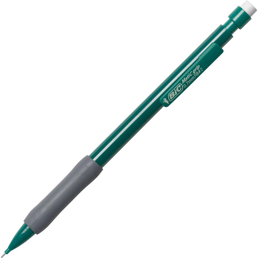 BIC Matic Grip Mechanical Pencils - #2 Lead - 0.7 mm Lead Diameter - Assorted Lead - Plastic Barrel - 36 / Box. Picture 2