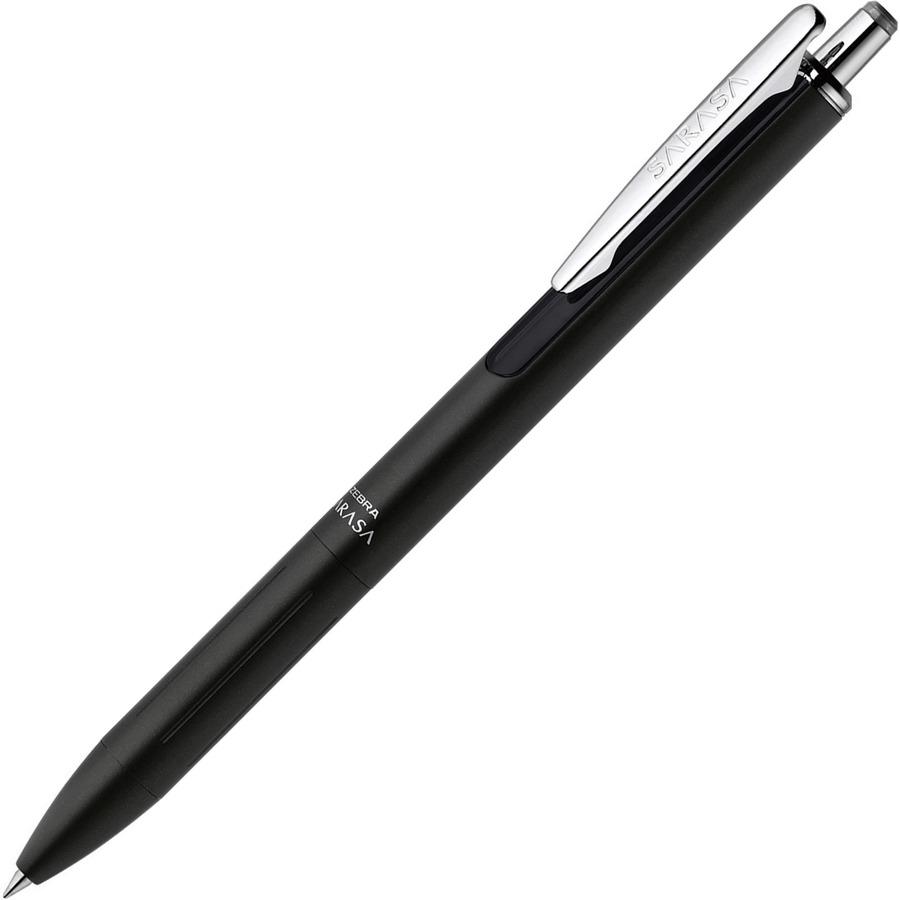 Zebra Pen SARASA Grand Retractable Gel Pen - 0.7 mm Pen Point Size - Refillable - Retractable - Black Gel-based Ink - Black Metal Barrel - 1 Each. Picture 4