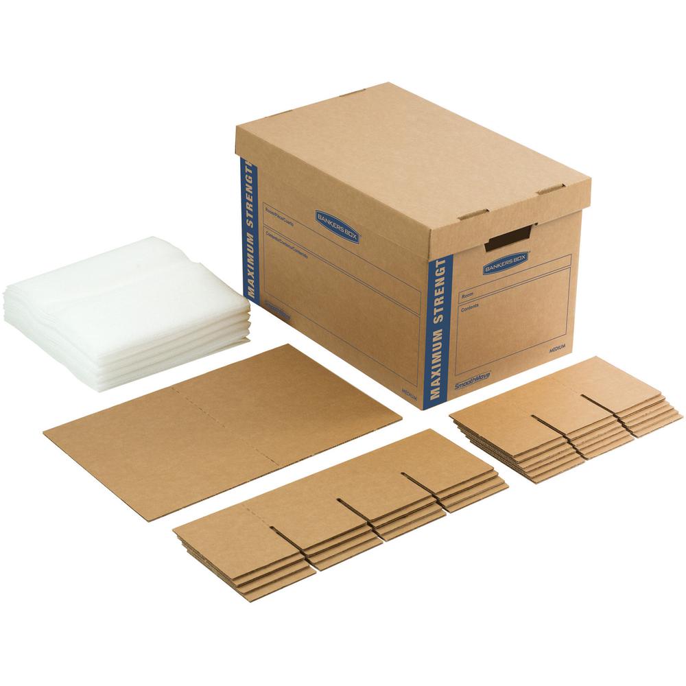 Bankers Box SmoothMove Kitchen Moving Kit - Internal Dimensions: 12.25" Width x 18.50" Depth x 12" Height - External Dimensions: 13.1" Width x 20.1" Depth x 12.4" Height - Lift-off Closure - Triple En. Picture 4