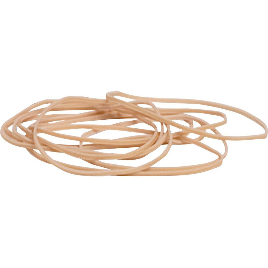 Business Source Rubber Bands - 3.5" Length - 62 mil Thickness - 425 / Pack - Natural. Picture 2