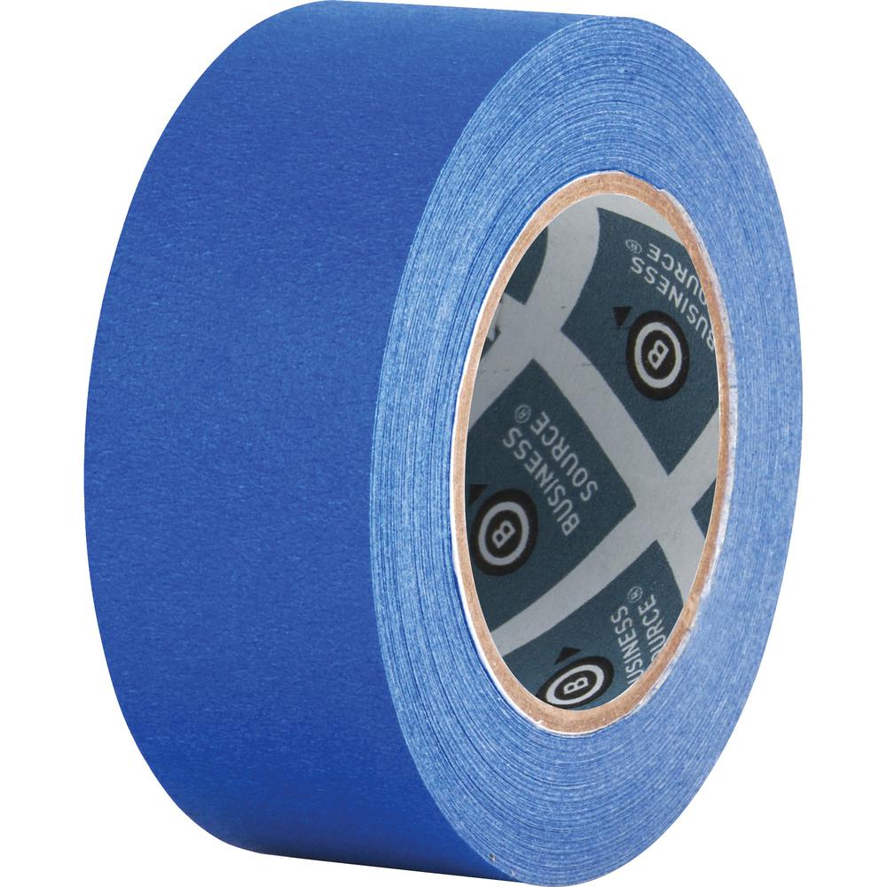 Business Source Multisurface Painter's Tape - 60 yd Length x 2" Width - 5.5 mil Thickness - 2 / Pack - Blue. Picture 7