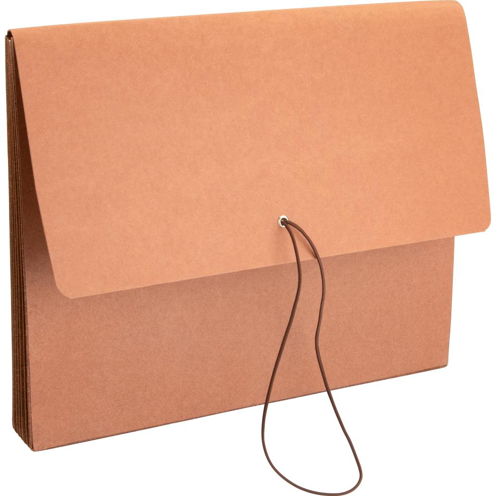 Business Source Letter Recycled File Wallet - 8 1/2" x 11" - 5 1/4" Expansion - Brown - 30% Recycled - 1 Each. Picture 5