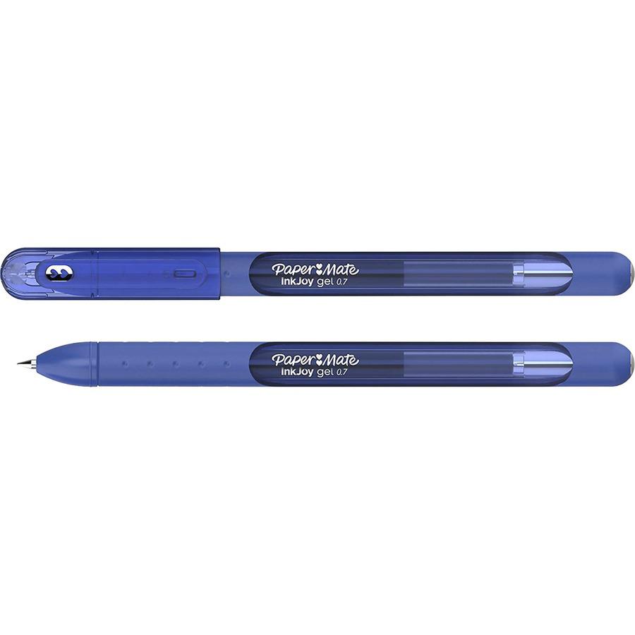 Paper Mate InkJoy Gel Stick Pens - Medium Pen Point - Blue Gel-based Ink - 1 Dozen. Picture 4