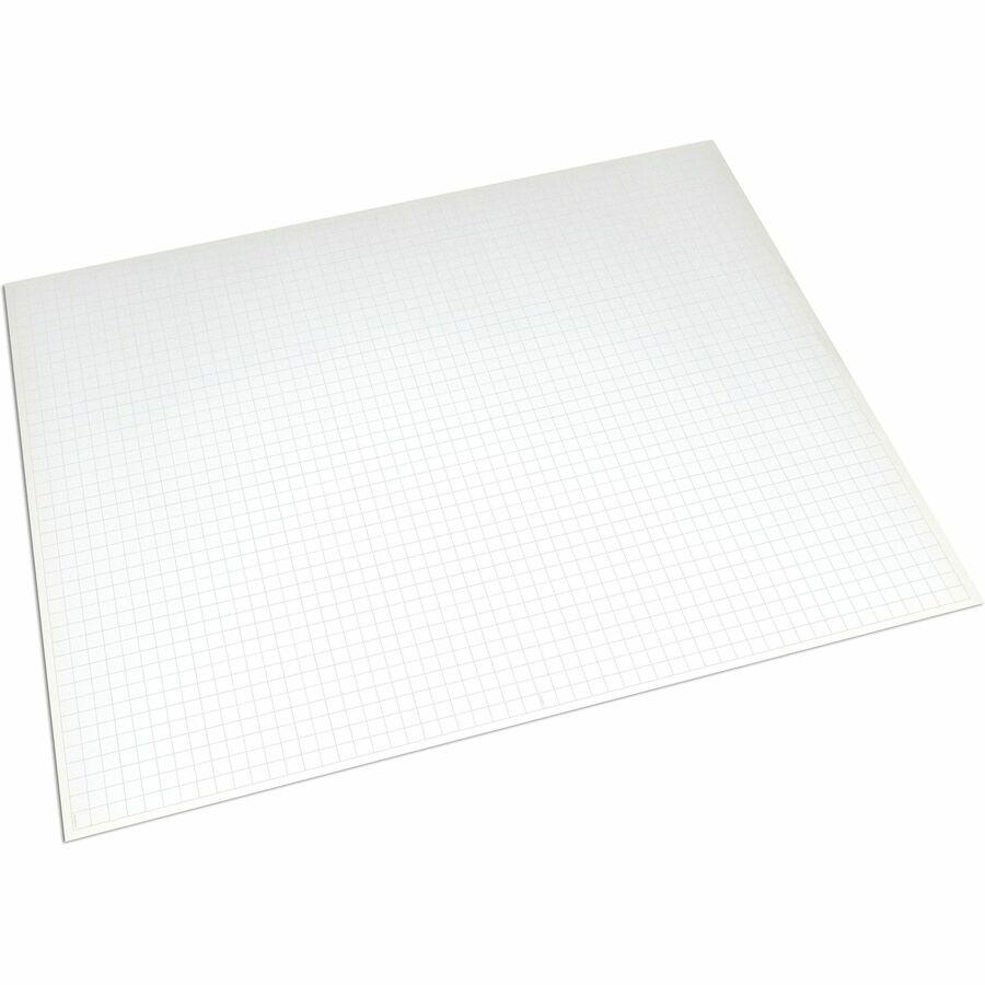 UCreate Ghostline Grid Poster Board - School, Home, Art, Office - 22"Height x 28"Width x 0.01"Length - 25 / Carton - White. Picture 5