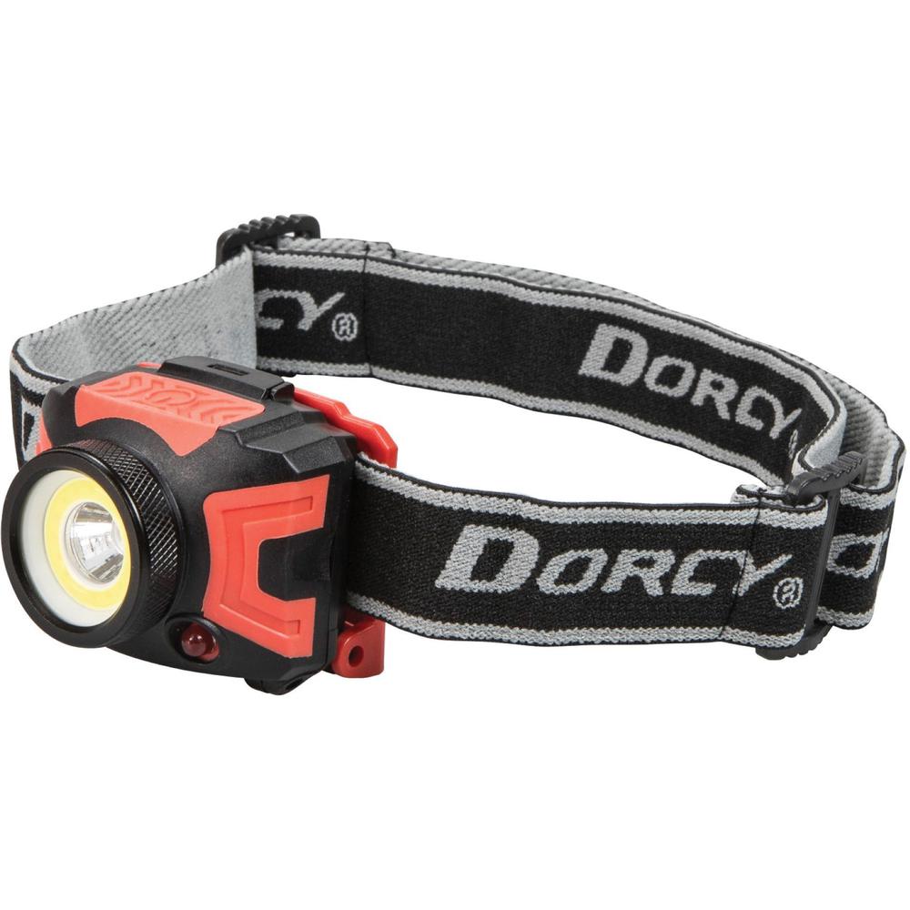 Dorcy Ultra HD 530 Lumen Headlamp - 530 lm LumenAAA - Battery - Water Resistant - Black, Red - 1 Each. Picture 3