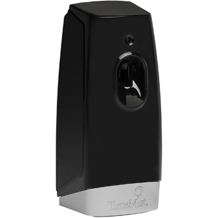TimeMist Settings Air Freshener Dispenser - 0.13 Hour, 0.25 Hour, 0.50 Hour - 30 Day Refill Life - 2 x AA Battery - 6 / Carton - Black. Picture 3