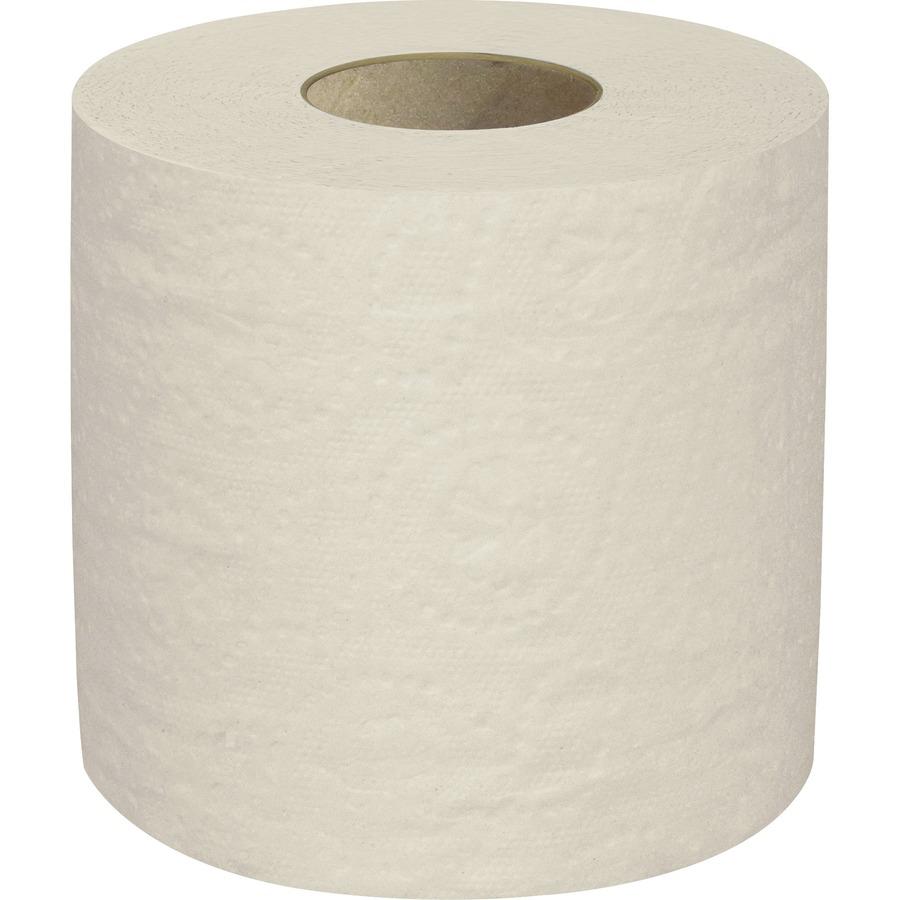 Cascades PRO PRO Perform Standard Toilet Paper - 2 Ply - 4.25" x 4" - 400 Sheets/Roll - 4.50" Roll Diameter - Latte - Strong, Absorbent - For Industry, School, Food Service - 80 / Carton. Picture 3