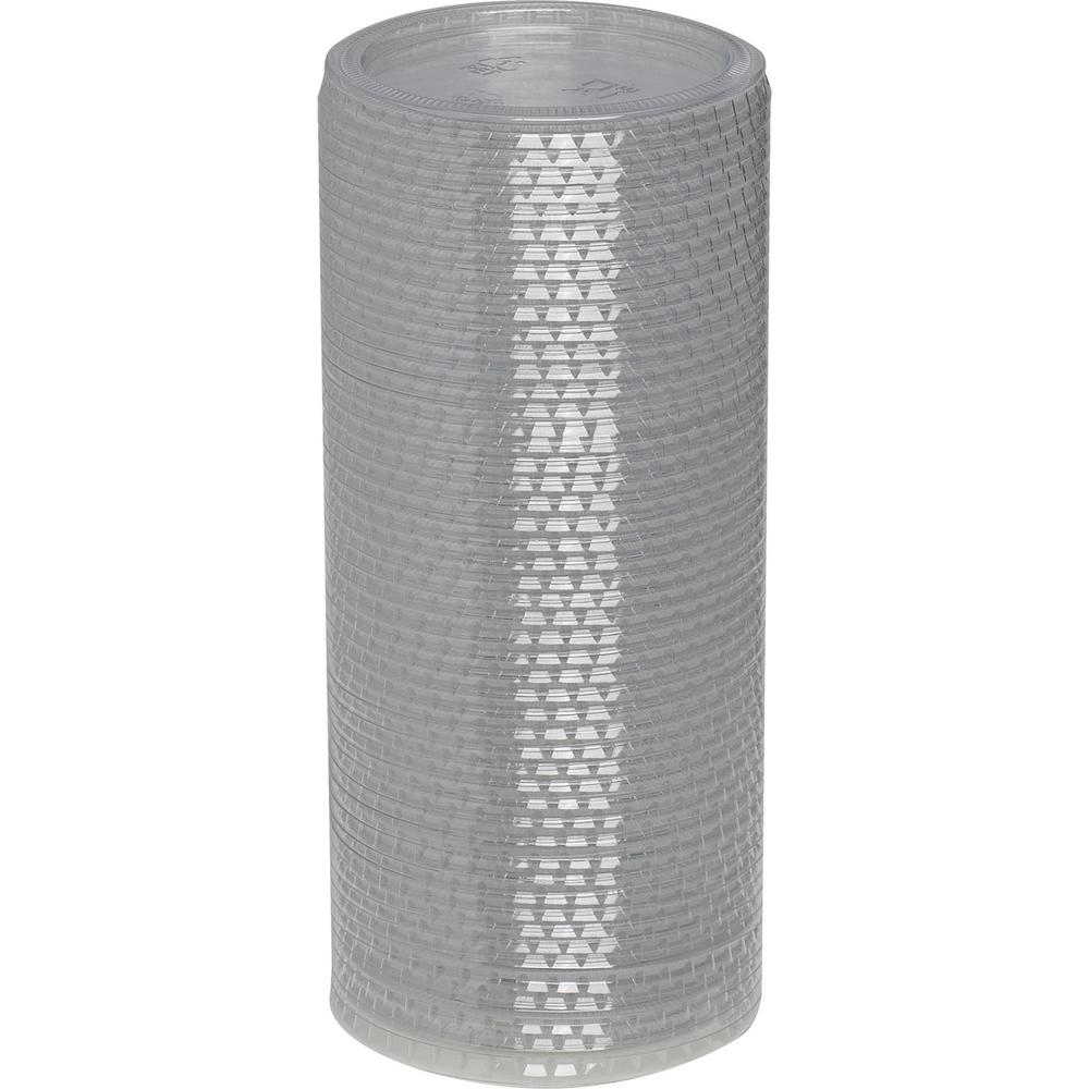 Dixie Portion Cup Lids by GP Pro - PETE Plastic - 24 / Carton - 100 Per Pack - Clear. Picture 2