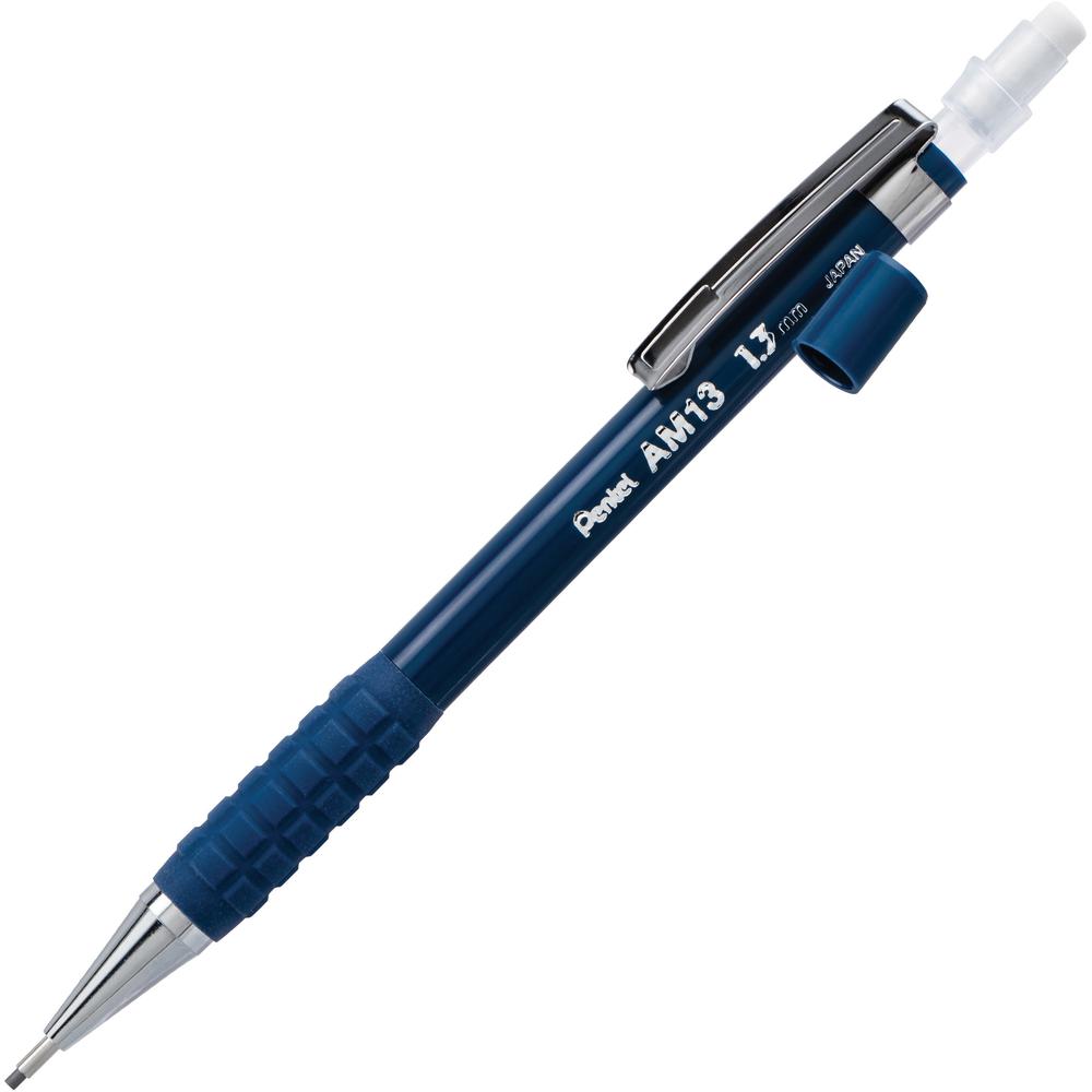 Pentel PROGear 1.3mm Mechanical Pencil - 1.3 mm Lead Diameter - Refillable - Blue Barrel - 1 / Pack. Picture 2