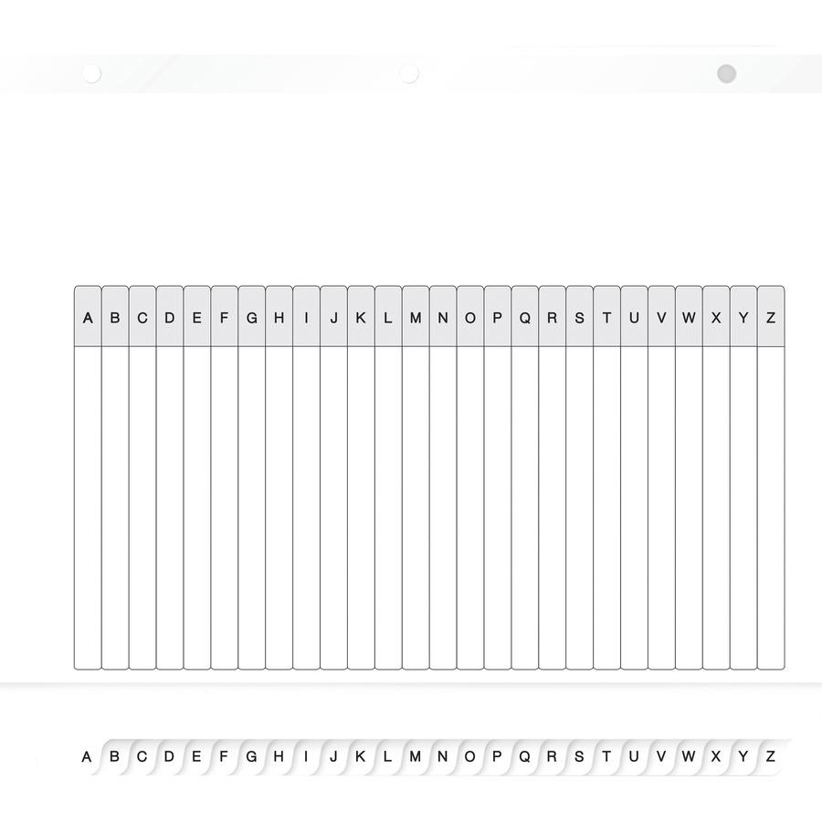 Avery&reg; A-Z Black & White Table of Contents Dividers - 156 x Divider(s) - A-Z, Table of Contents - 26 Tab(s)/Set - 8.5" Divider Width x 11" Divider Length - 3 Hole Punched - White Paper Divider - W. Picture 4