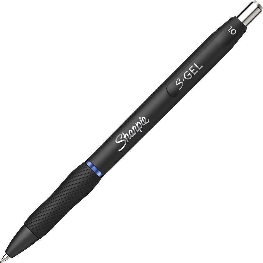 Sharpie S-Gel Pens - 1 mm Pen Point Size - Retractable - Blue Gel-based Ink - 12 / Dozen. Picture 3