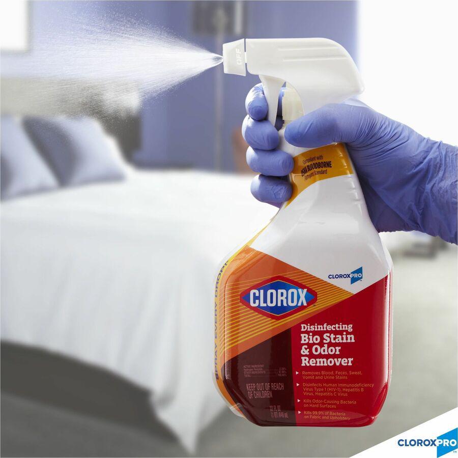 CloroxPro Disinfecting Bio Stain & Odor Remover Refill - 128 fl oz (4 quart) - 1 Each - Bleach-free, Deodorize - Translucent. Picture 9