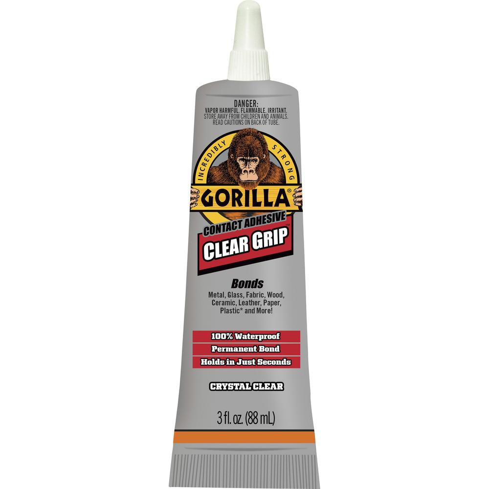 Gorilla Clear Grip Contact Adhesive - 3 fl oz - 1 Each - Clear. Picture 2
