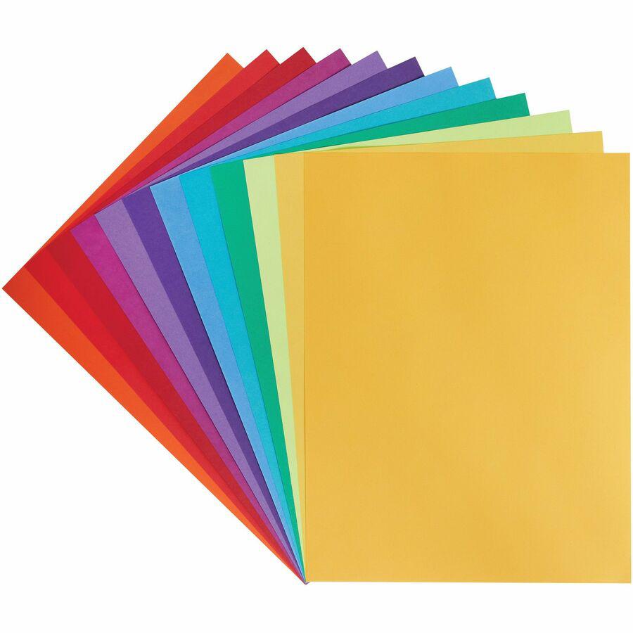 Tru-Ray Color Wheel Construction Paper - Project - 144 Piece(s) - 12"Height x 9"Width x 1"Length - 144 / Pack - Yellow, Gold, Orange, Festive Red, Holiday Red, Magenta, Violet, Purple, Blue, Turquoise. Picture 7